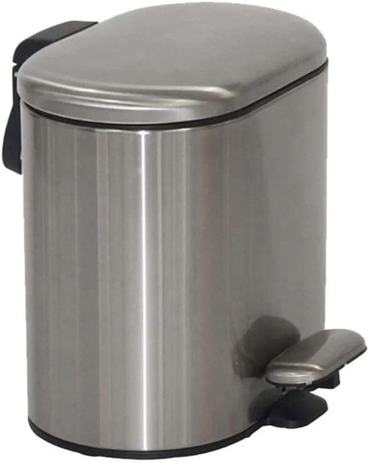 Pedal Bin Oval Stainless Steel 3L