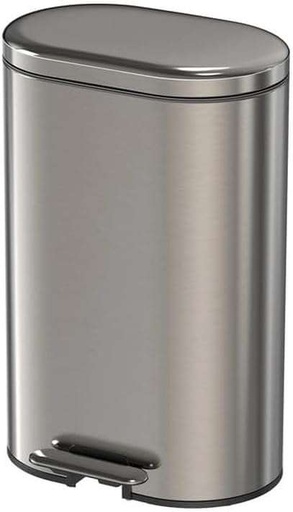 Pedal Bin Oval Stainless Steel 12L