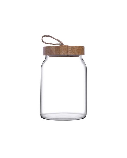 PASABAHCE  BAMBOO LID JAR 1.1 L