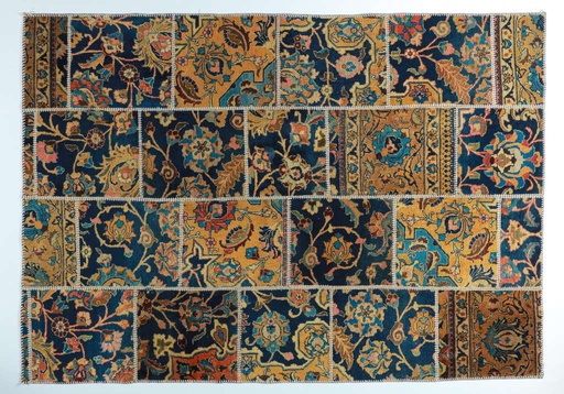 Hand-made Patch work Carpet (‪1.45 x 2.1‬)